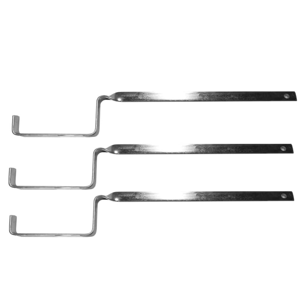 Suporte Para Calha Galvanizada 300mm Fundo 10cm - Kit Com 3 peças