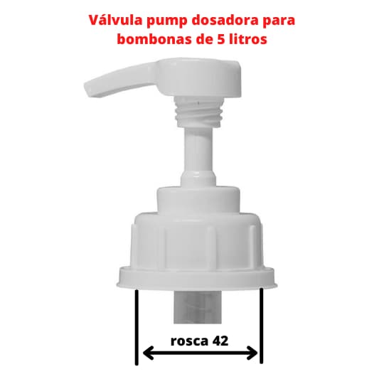 KIt 10 Valvula pump dosadora de alta vazão profissional para usar em galão de 5 litros com rosca 42