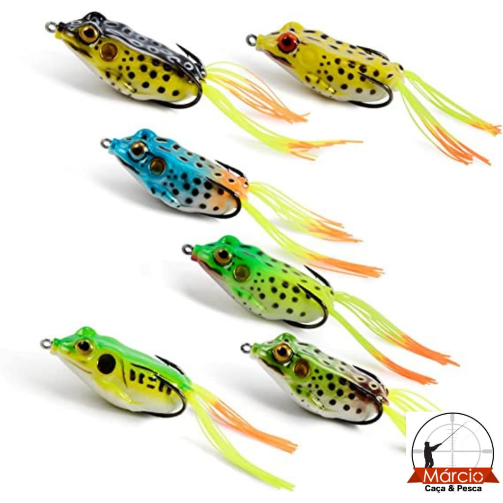 Isca Artificial para Pesca Sapo Frog Anti Enrosco Sapinho De Superfície 6 cm Deyu