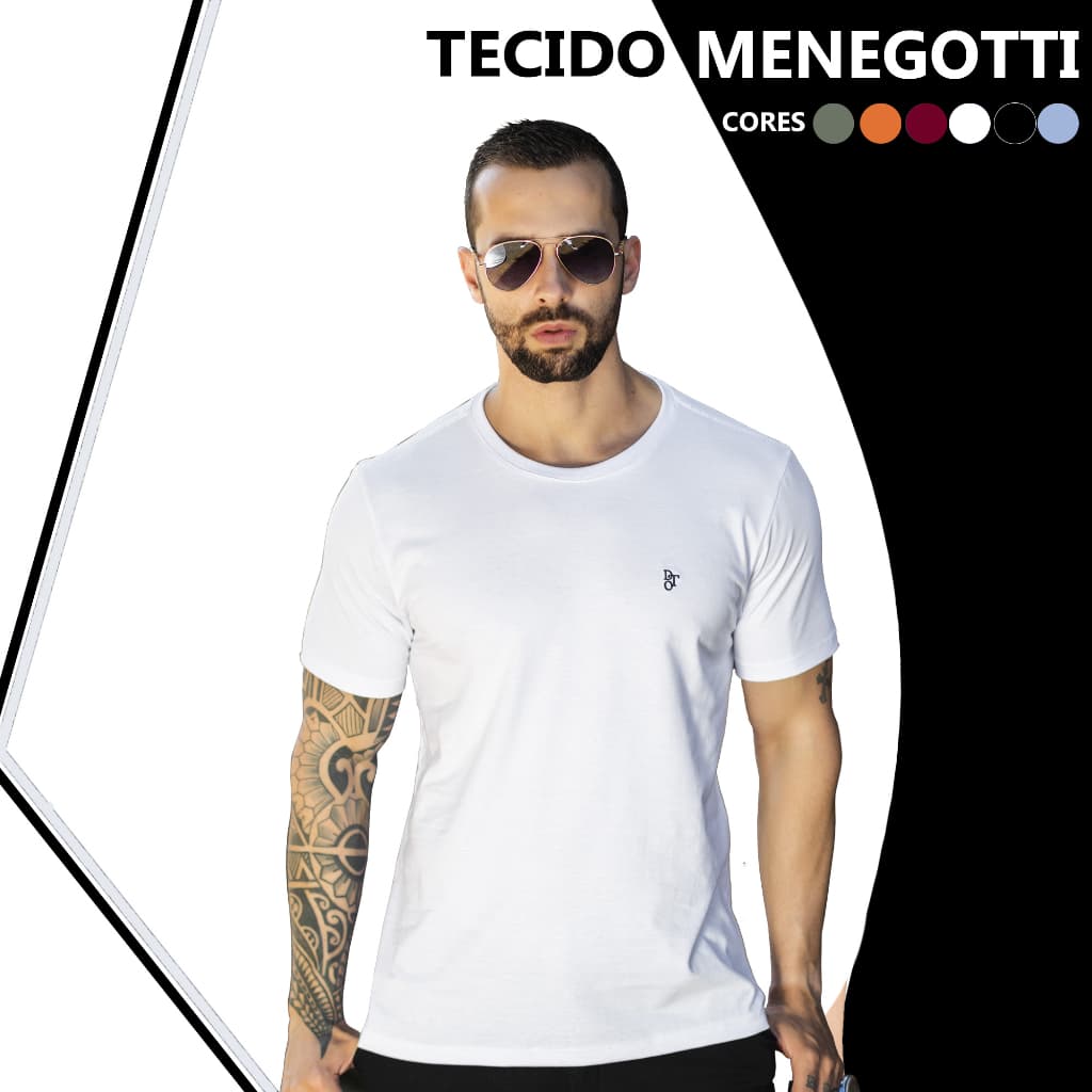 CAMISETA MASCULINA 100% ALGODÃO ORIGINAL