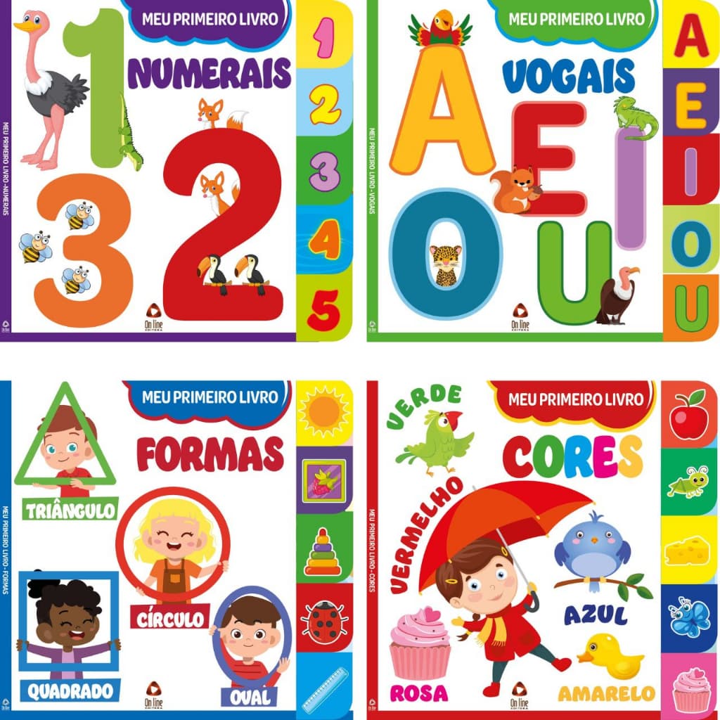 Meu Primeiro Livro - Com Abas (Capa dura) - On Line Editora