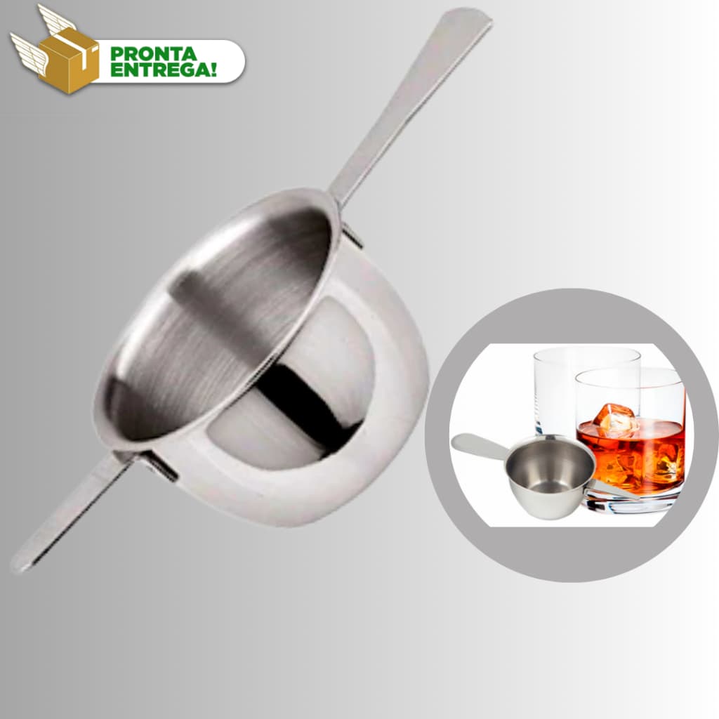 Dosador Medidor de Bebidas Gin, Drink, Whisky Inox Coquetel Barman Bartender
