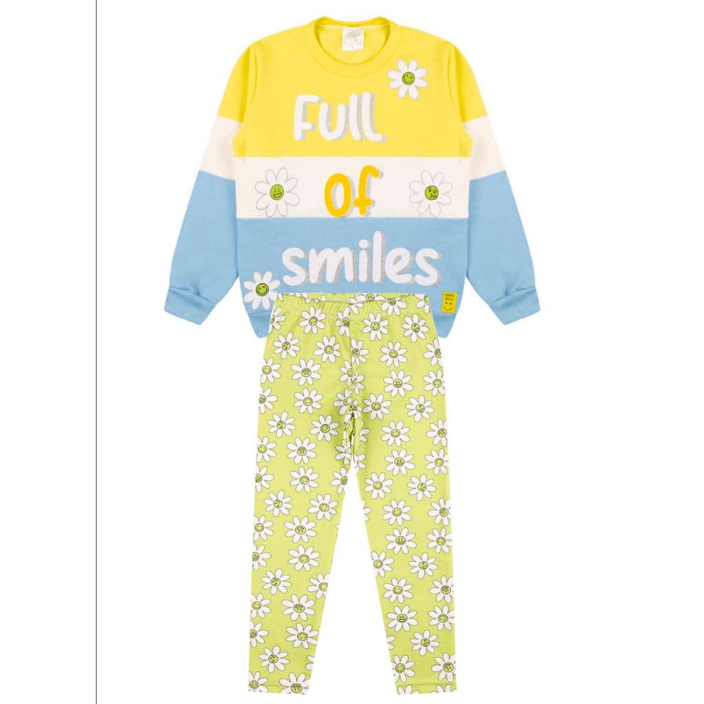 Conjunto Moletom Infantil Menina com Touca e Calça