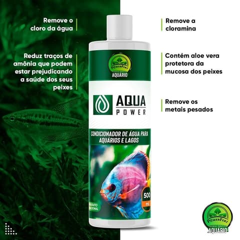 Aquapower 250ml - Condicionador anticloro para aquário - Powerfert