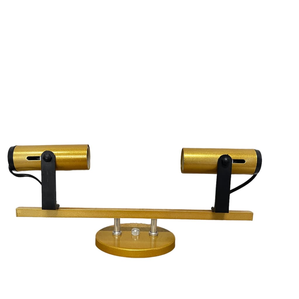 Trilho tubinho Duplo Dourado ( 2 lampadas)