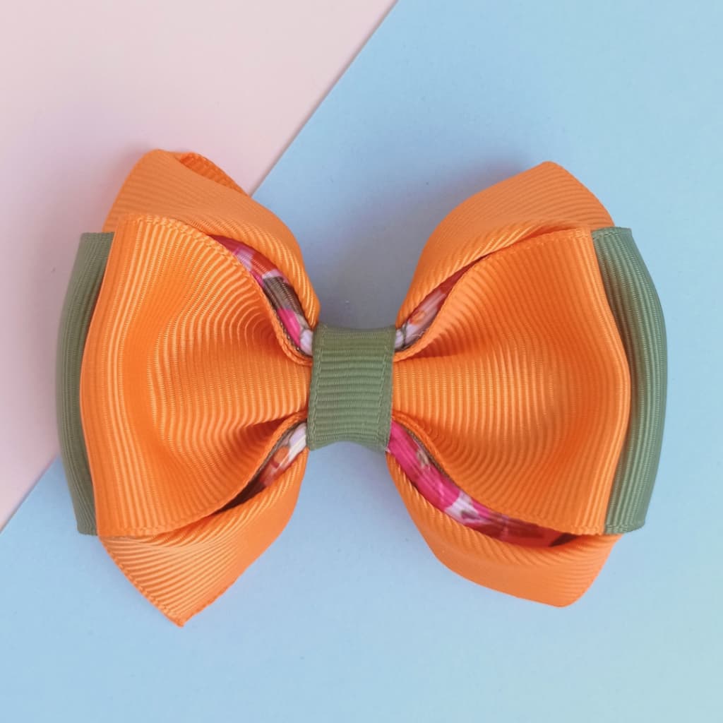 Laço com bico de pato - Lacinhos de cabelo infantil menina - Laço Laura