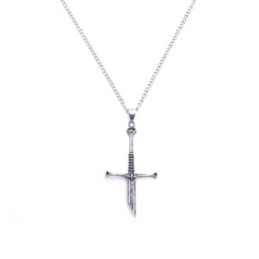 Colar senhor dos anéis espada Narsil Aragorn Andúril unissex inoxidável