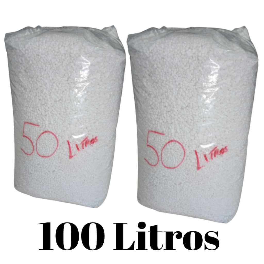 Isopor Para Enchimento 100 Litros Triturado Em Bolinhas