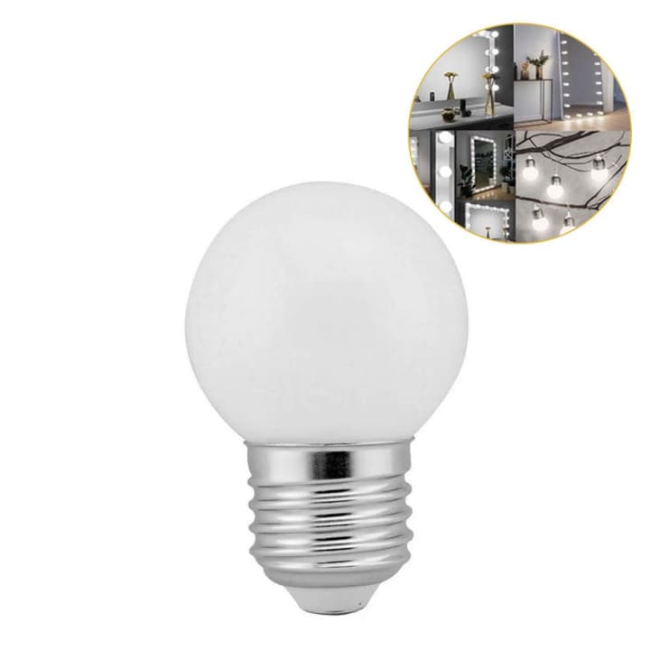 Lâmpada Bolinha Bulbo Led G45 4w E27 Branco Quente- Decoração