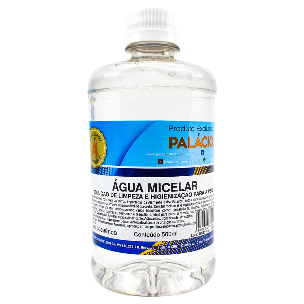 Água Micelar (limpa, hidrata e remove impurezas da pele) – 500 ml