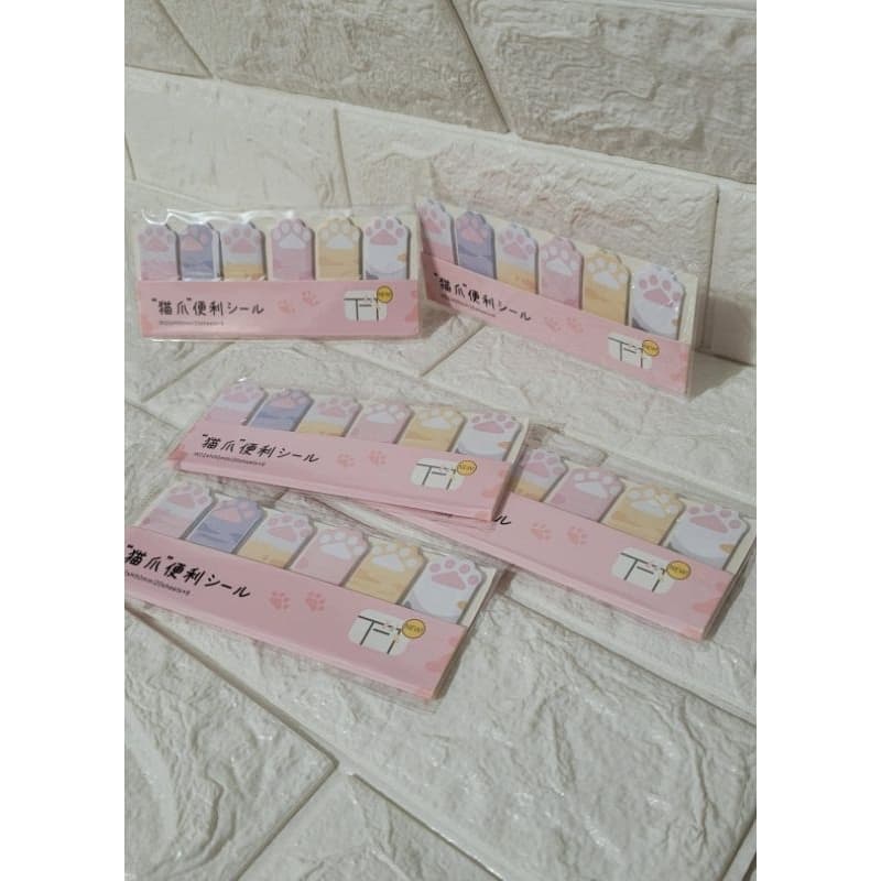 Imimo shop - 6 blocos notas adesivas Sticky note patinhas 120 pcs