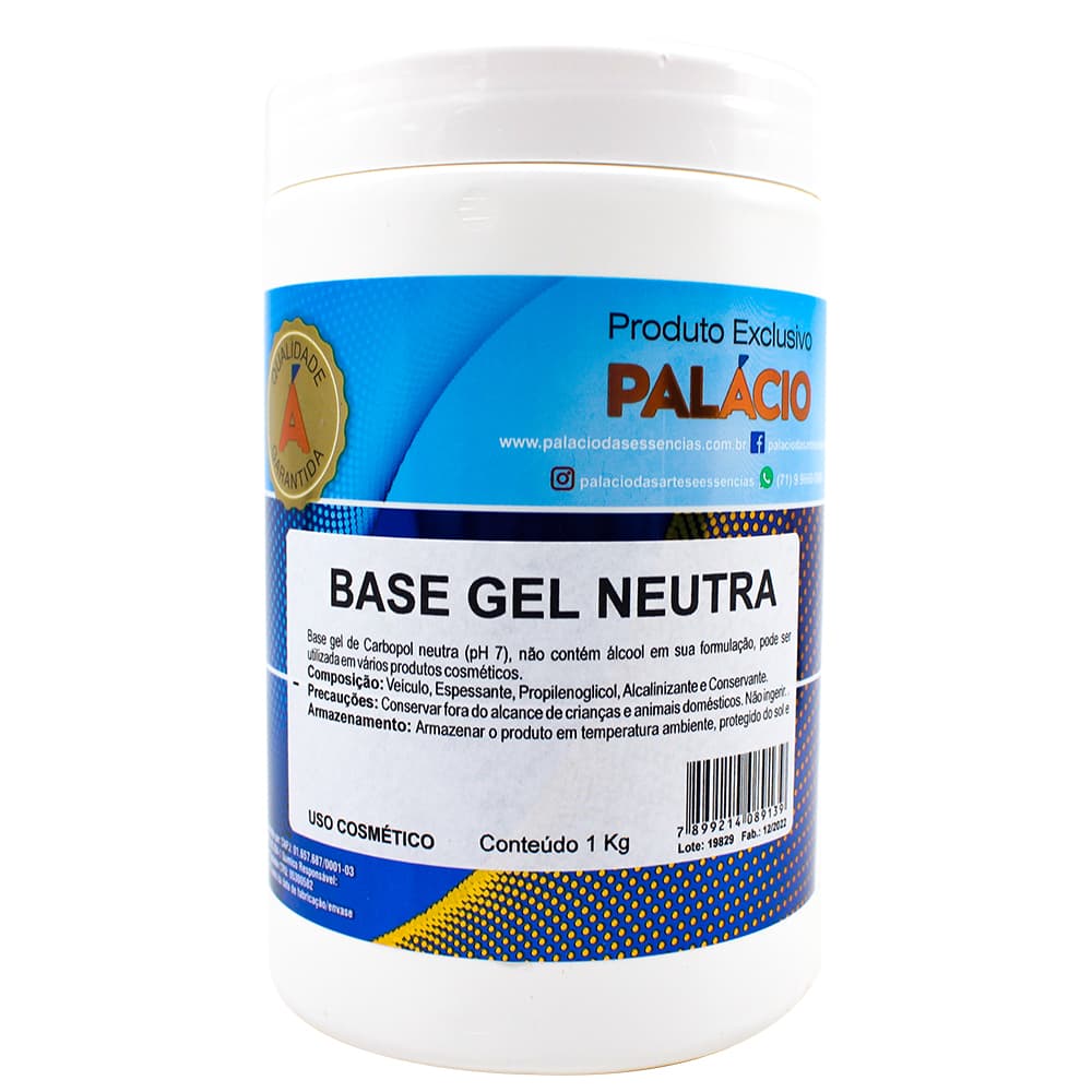Base Gel Neutra (para uso cosmético) – 1 Kg