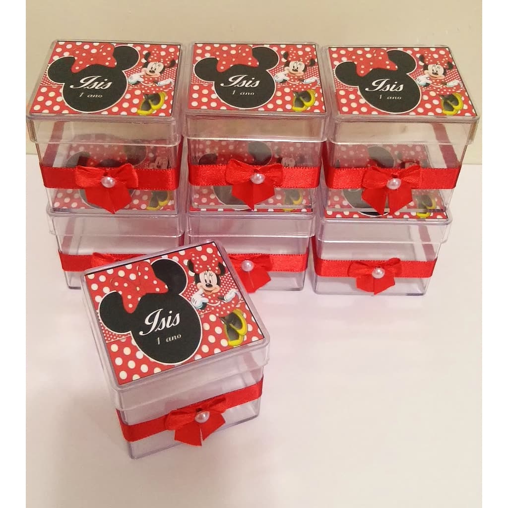 Caixinha de Acrílico Personalizada Minnie