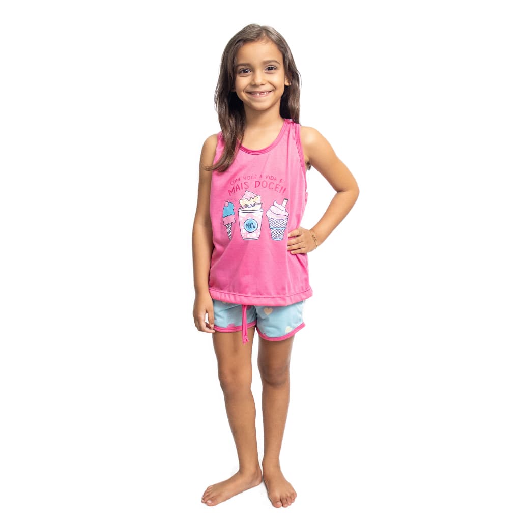 Pijama Infantil Feminino Verão