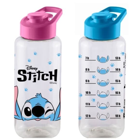 Garrafa 1 Litro Agua Squeeze De Plastico Stitch Promoção