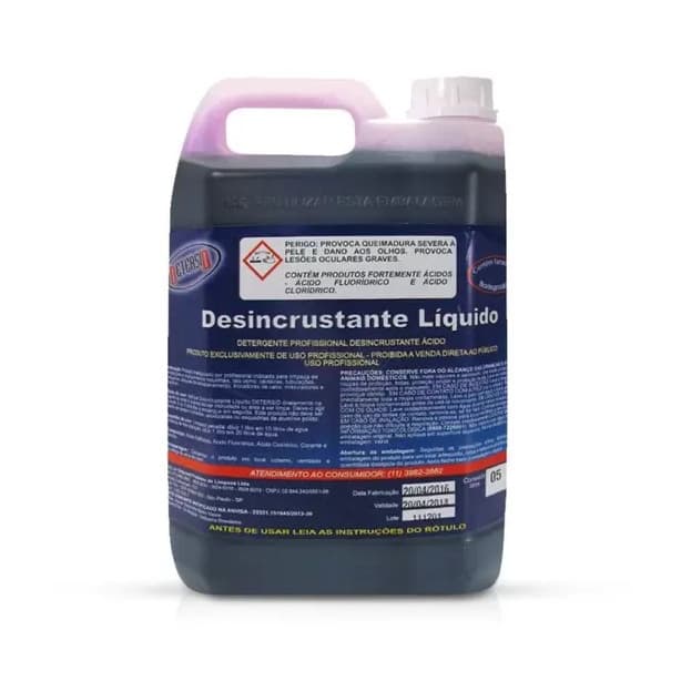 limpa baú Detersid desincrustante 5lts