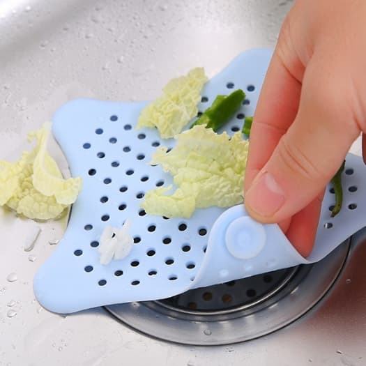 2 Tampa De Silicone Ralo Pia Tampa Estrela Cozinha Banheiro Universal Filtro