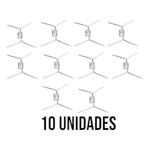 10 Garfo Gancho Duplo Para Espeto Maquina Frango Frangueira