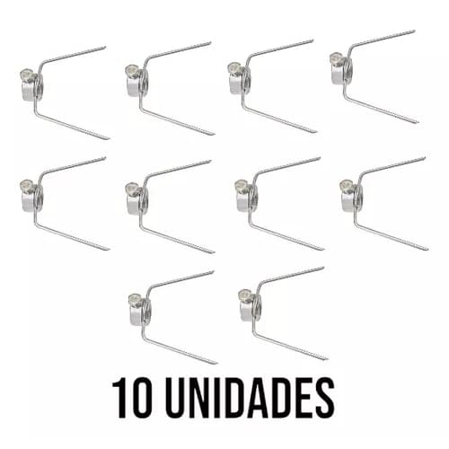 10 Garfo Gancho Simples P/ Espeto Maquina Frango Frangueira