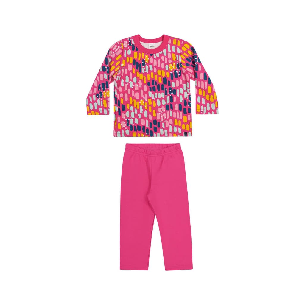Conjunto Moletom Premiu Menina Colorida Infantil - ELIAN