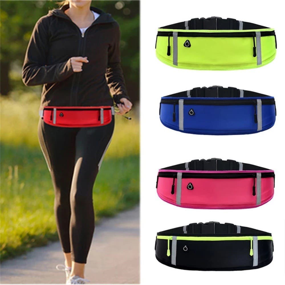 Pochete de Cintura esportiva portátil À Prova D'água/Bolsa Para Ciclismo/Corrida/Ginástica/Celular/anti-Roubo/Multicolorido
