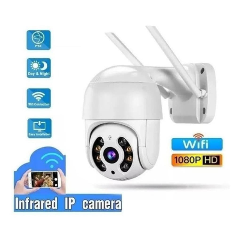 Camera de Segurança IP WIFI 1080P Infravermelho Prova D'água