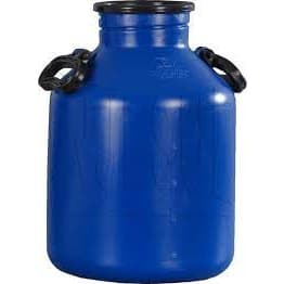 Vasilhame para transporte de leite 20 litros   Cor: Azul Bombona leiteira Injesul