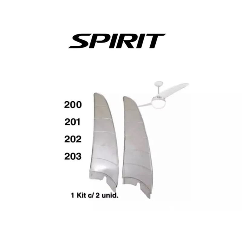 Hélice Ventilador De Teto Spirit Branca C/2 Unidades Original