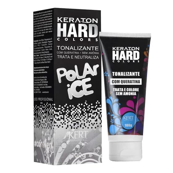 Tonalizante Keraton Hard Colors Polar Ice Kert Branco - 100g