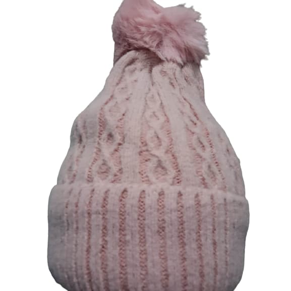 Touca Feminina Adulto Gorro De Lã Forrada Pompom De Pelinho