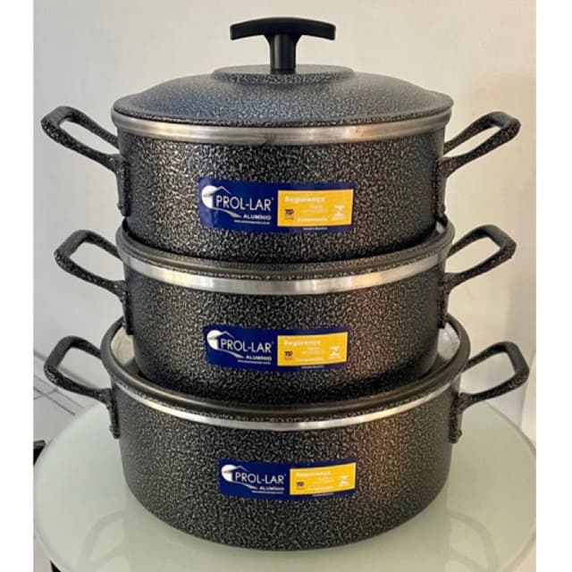 Kit para Feijoada 3 Peças Alumínio Excelente Qualidade