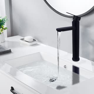 Torneira De Banheiro Cuba Gourmet Monocomando Agua Quente e Fria Com Misturador Para Lavabo Preto