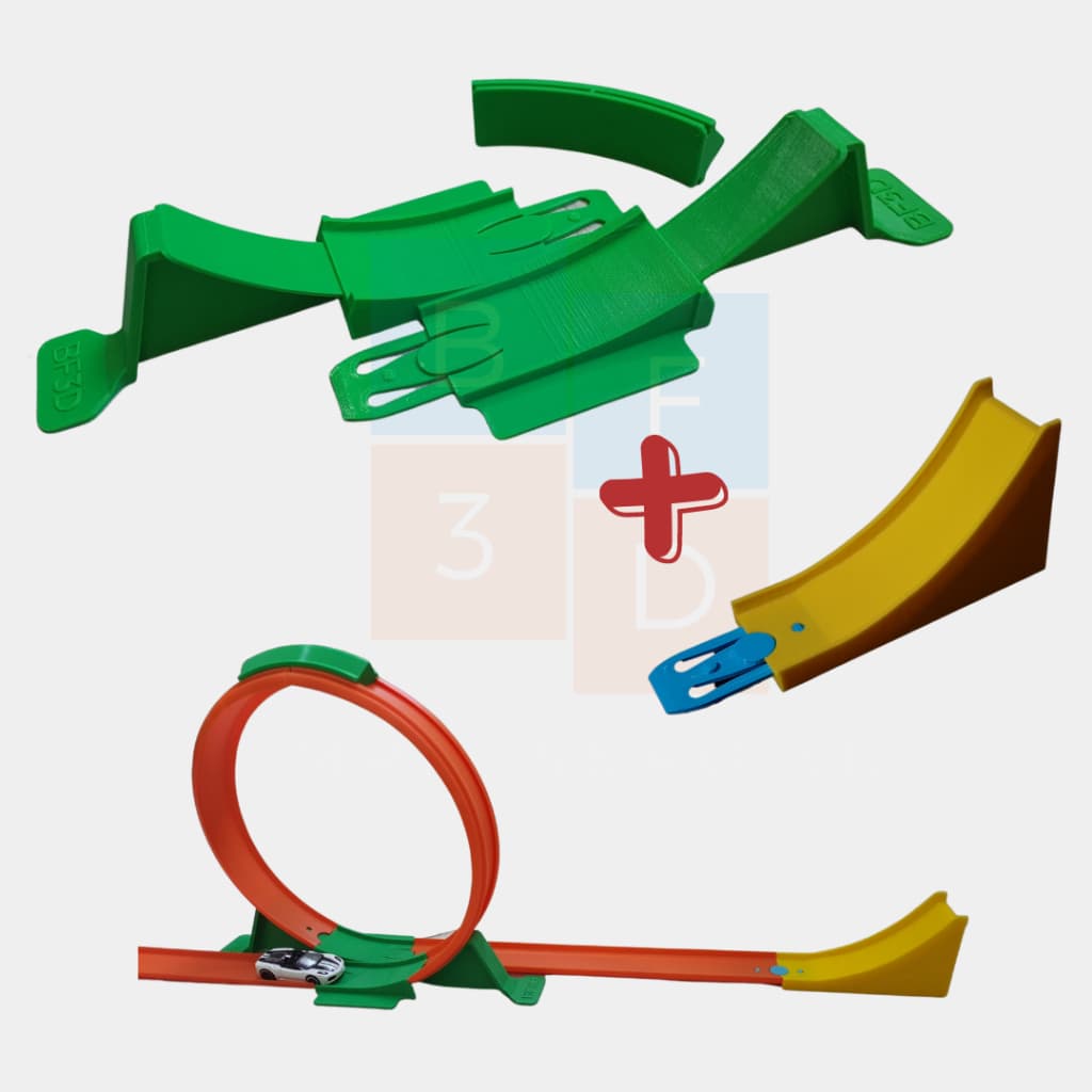 Super Loop + Rampa Para Pistas Da Hot Wheels