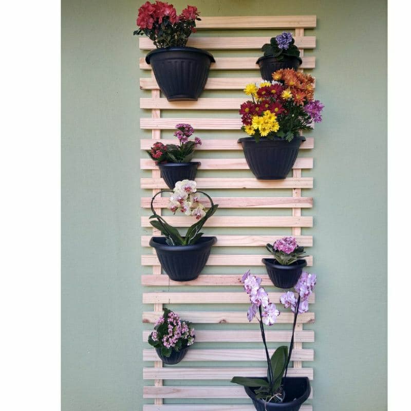 painel vertical treliça kit 2 peça para para Jardim suspenso floreira apartamento ou casa