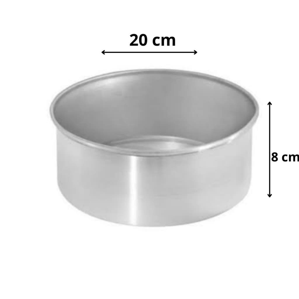 Forma de bolo 20 diâmetro x 8 cm de altura