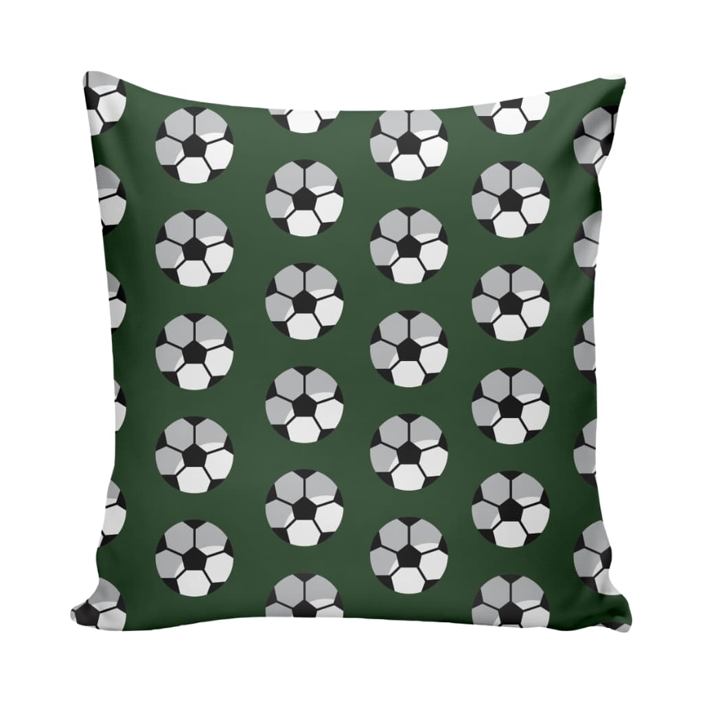 Capa de Almofada Estampa de Futebol - 40cm x 40cm - Decoração Quarto Infantil