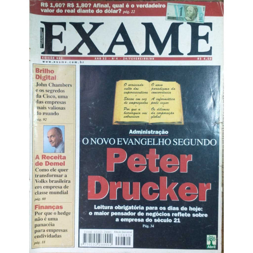 Revista Exame - O Novo Evangelho Segundo Peter Drucker - Ed° 682/1999