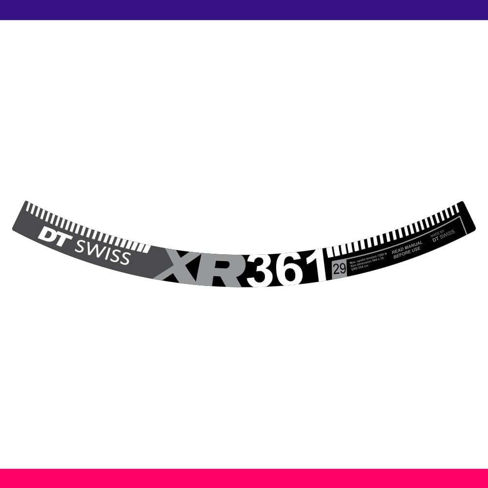 Adesivo para roda bike modelo DtSwiss XR361 Aro 29
