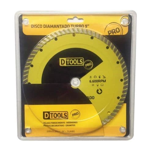 Disco Diamantado 9" Segmentado / Turbo