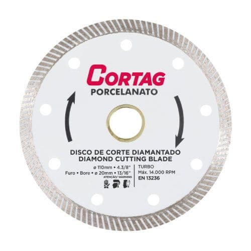 Disco Diamantado PORCELANATO 4.3/8 Cortag