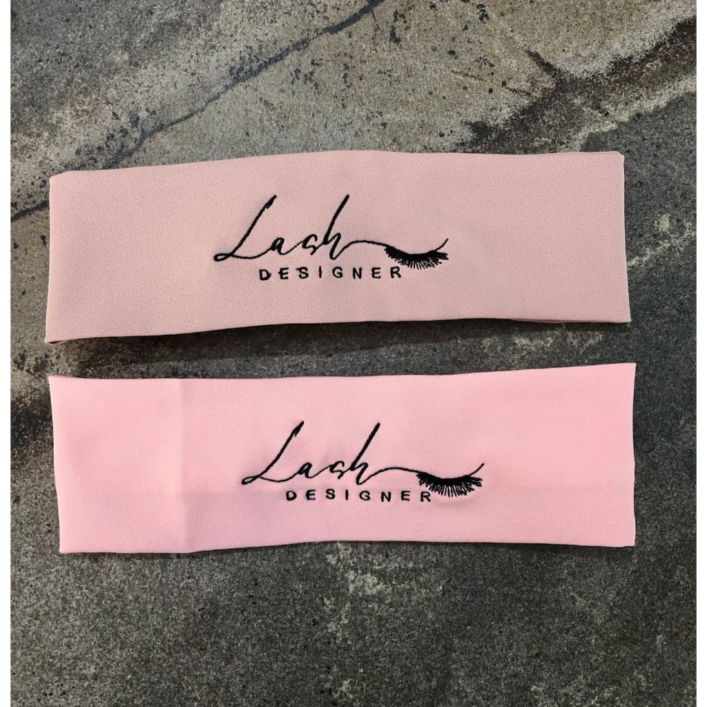 Duas faixas de cabelo - lash designer com o BORDADO PADRÃO