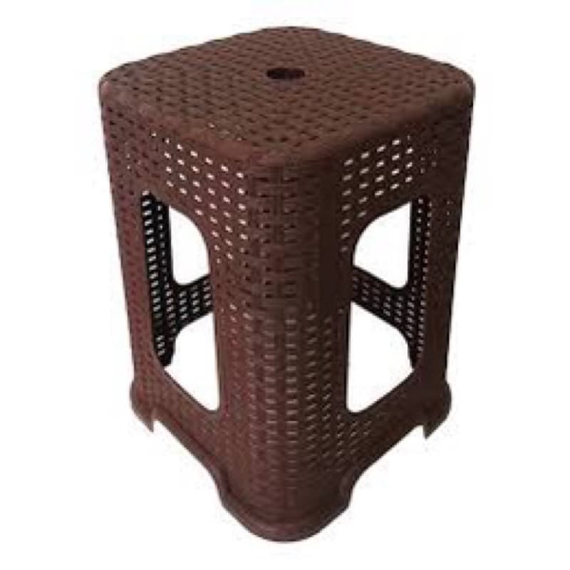 BANQUETA BANCO RATTAN KIT com 4 ASSENTO reforçada aguenta 100kg Cozinha, MARROM, CINZA ou PRETA