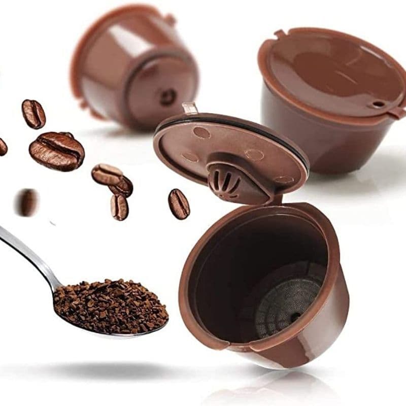 5 KIT Capsula Reutilizável Dolce Gusto Copo Filtro Da Cápsula Café Nescafe Recarregáveis