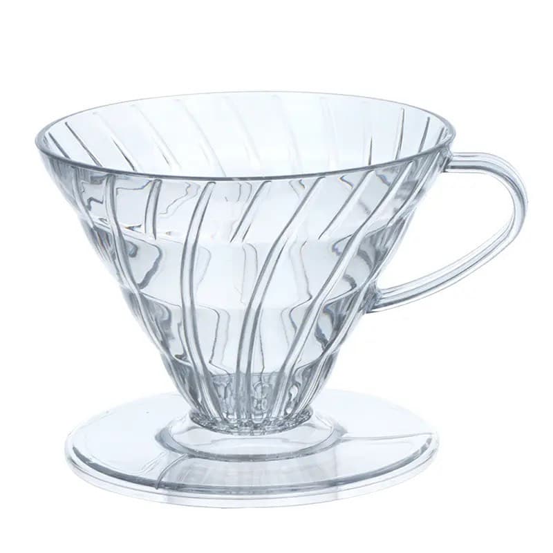 Coador Suporte de Café V02 1-4 Suporte para Filtro Acrílico Transparente