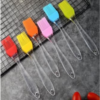 Kit 3 Pincéis Culinários de Silicone Para Untar e Pincelar Alimentos Confeitaria Cozinha - C4484