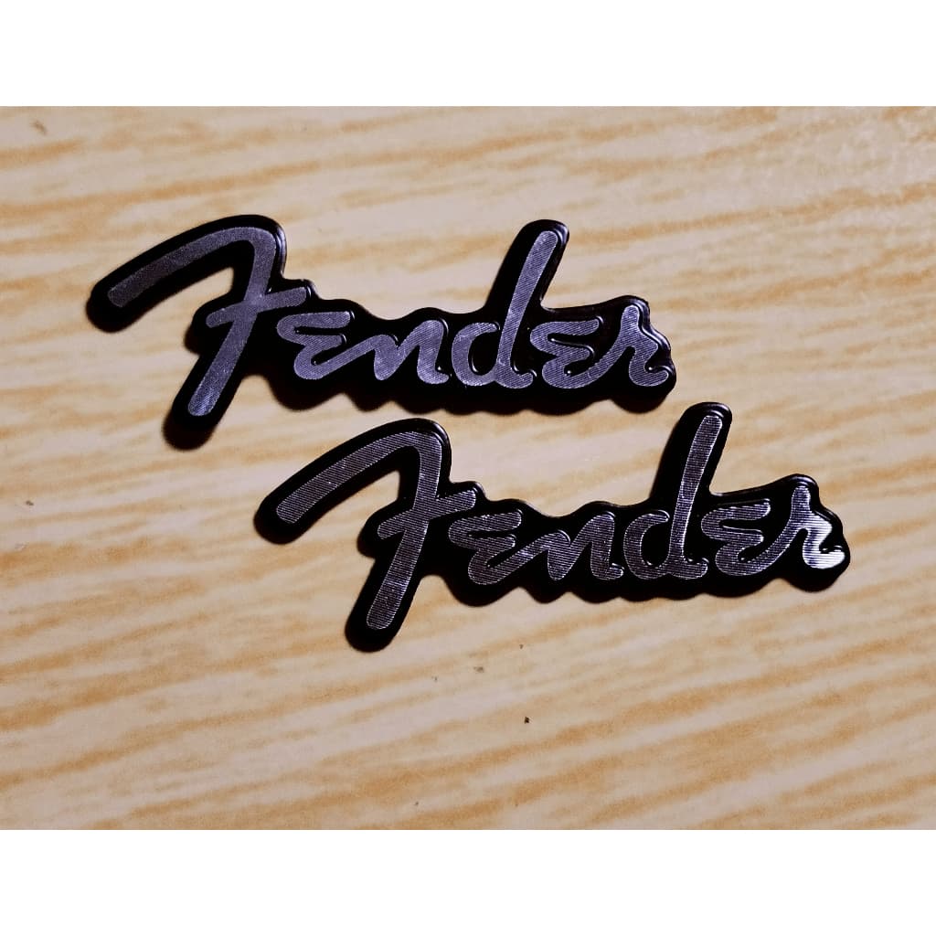 x (PAR) Amplificador FENDER Emblema Logo -  baixo fender  - guitarra fender