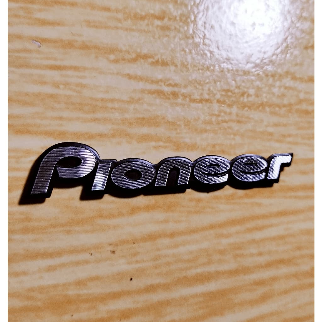 PIONEER Adesivo Emblema Logo PIONEER - emblema receiver Pioneer – amplificador Pioneer – Toca Disco Pioneer
