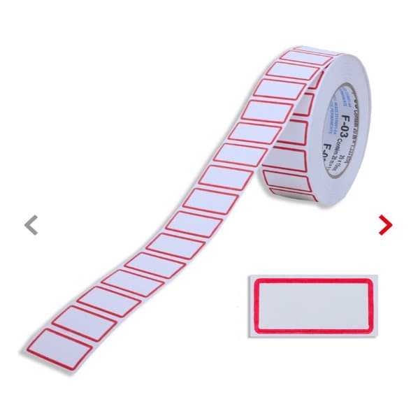 Kit c/7 Rolos de Etiquetas Tarjada Multiuso 29x15mm com 4620 etiquetas Etiqueta Adesiva Nº5
