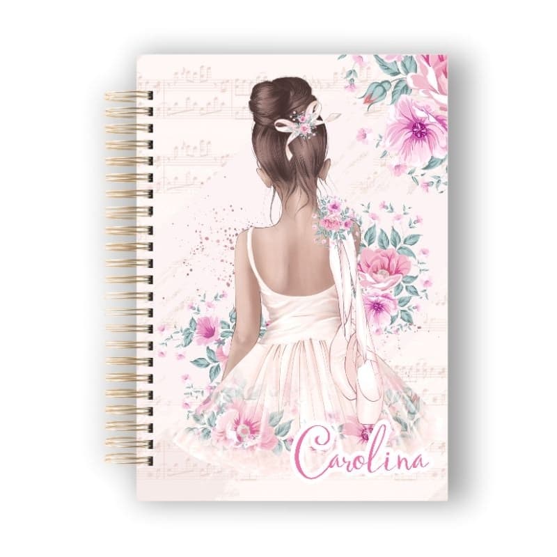 Caderno Universitário Personalizado Tema Bailarina