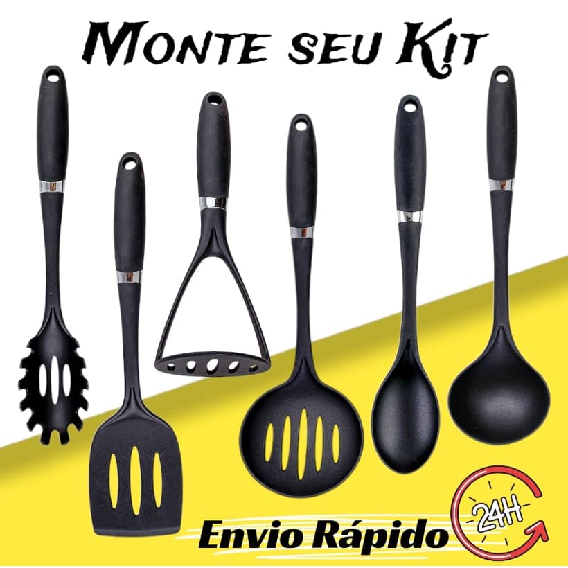 Amassador de Legumes, Concha, Colher de Servir, Escumadeira, Espatula  Pegador De Marcarrão de Nylon